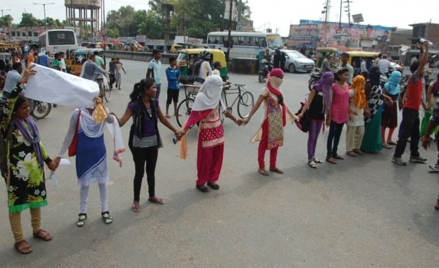 trainees seeking job beaten by police