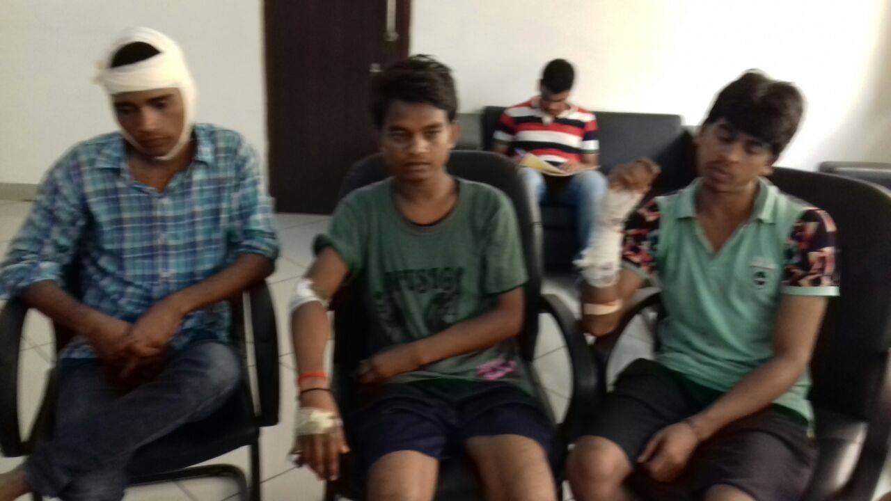 beaten by students on campus shouted slogans of Pakistan Zindabad