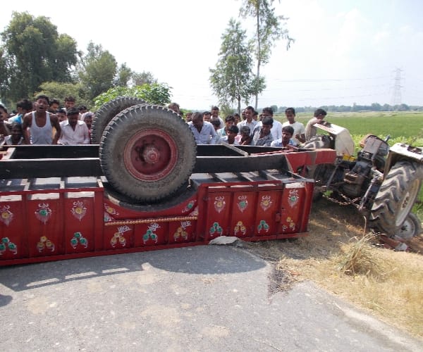 accident itaunga in Lucknow.