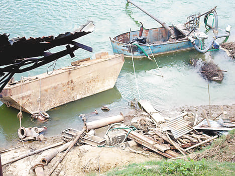How irrigation, no water in the canals