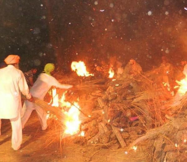 funeral of nine people in ludhiana village, were killed in road accident in haryana