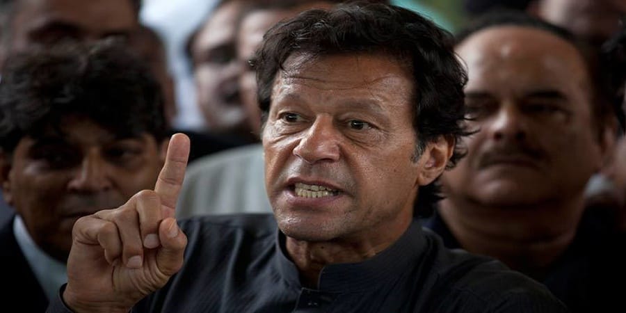imran Khan says Nawaz Sharif speaking Modi language against Pak State 