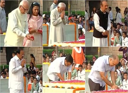 Leaders pay tribute to Mahatma Gandhi, Lal Bahadur Shastri on their birth anniversary