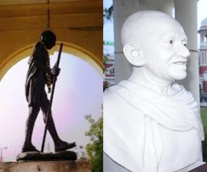 time spend by mahatma gandhi in Lucknow.