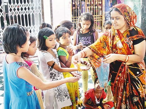 The second day of Navratri Gunje Ambe Jaykare