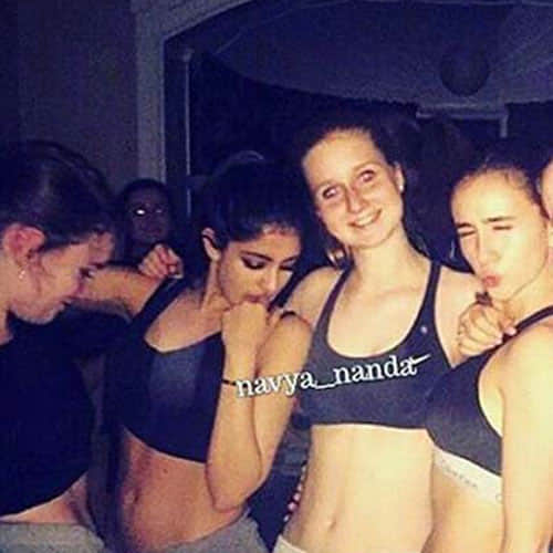 navya having party with her friends