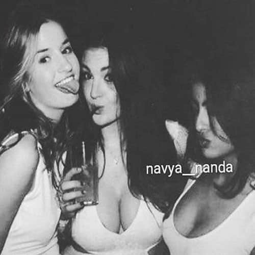 navya having party with her friends