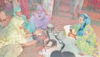 samsan plot, villagers, bdpo, demonstration, karnal