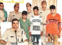 Police arrested gang bike thief