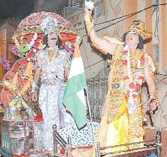 n the book section of devotional procession