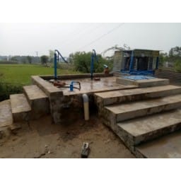 villagers make pipr line, jind