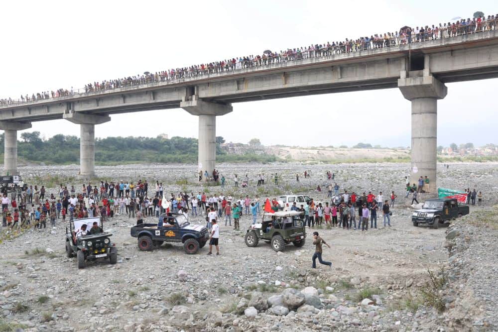 daring adventure rally in haldwani