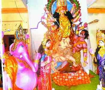 The devotee gathered for worship in temples