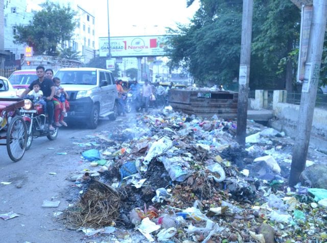 What a focus on clean-up operation ... photographed