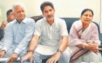 political, bjp, case fire, press conference, barala. sonepat