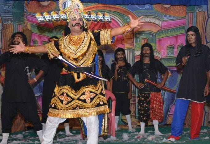 Ramlila in the village started Banbasa