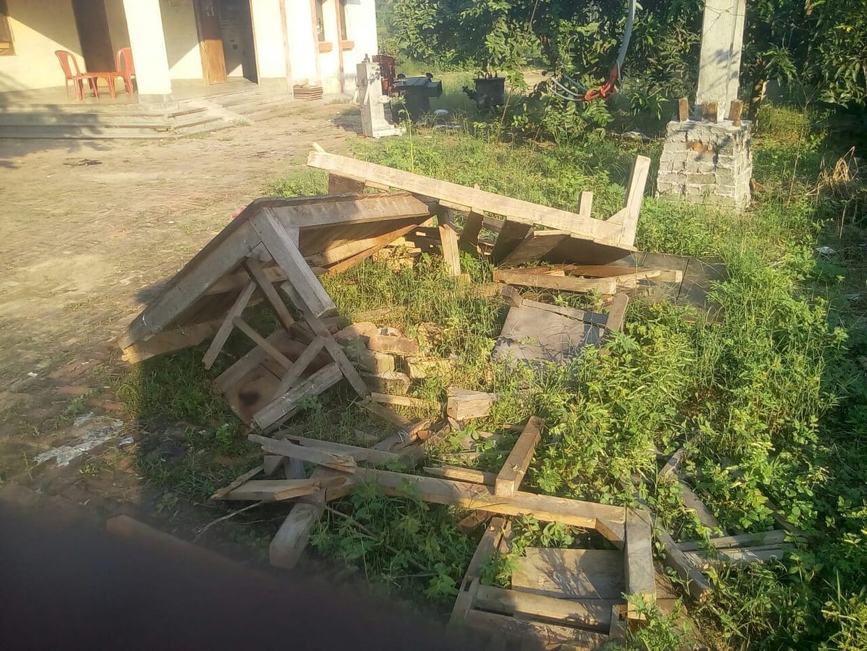 vandalized at Kalyanpur Electrical Substation