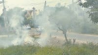Picking where there are garbage ablaze, Kurukshetra