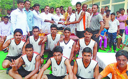 A national basketball team won Sbga Village Trophy Competition