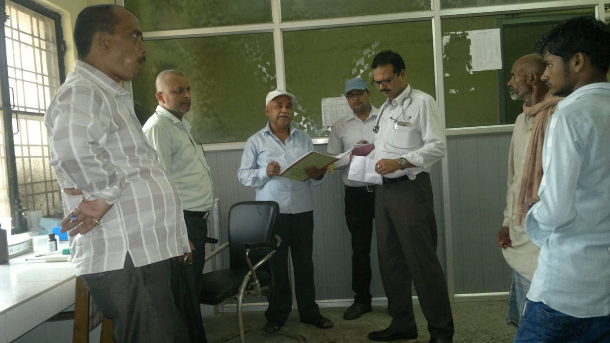 maleria department saw necesities of district hospital