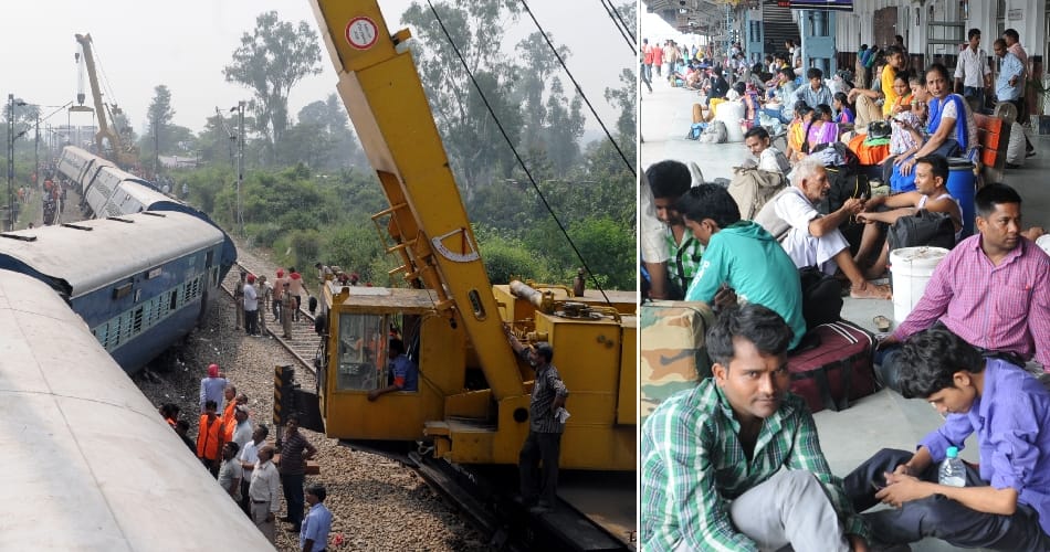 jhelum express derail in ludhiana on satluj bridge, big exposure in railway enquiry