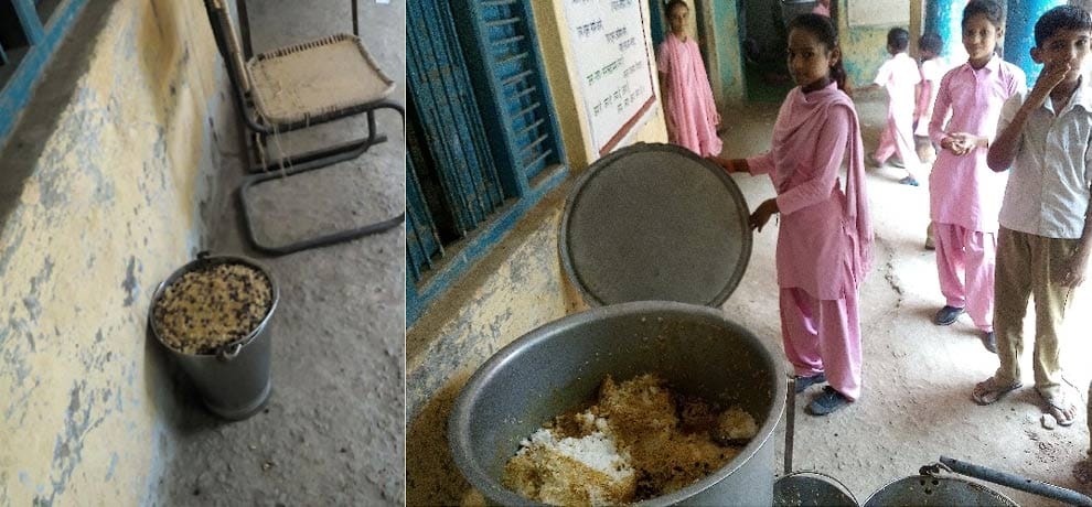 worst condition of midday meals in faridabad schools
