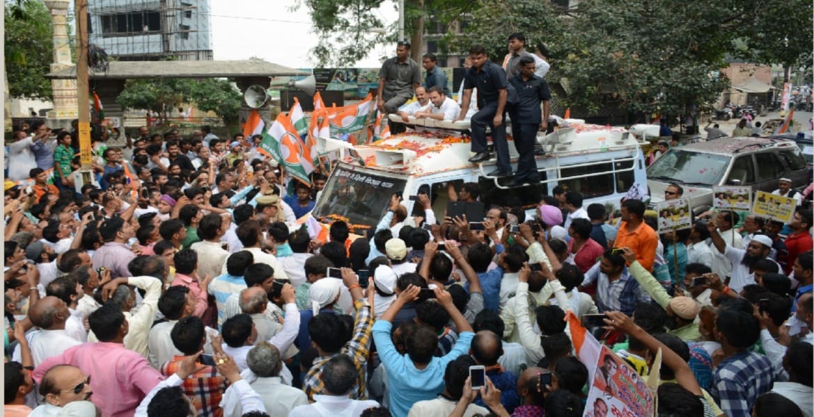 amroha: Modi learned hate technology  from RSS, says rahul gandhi