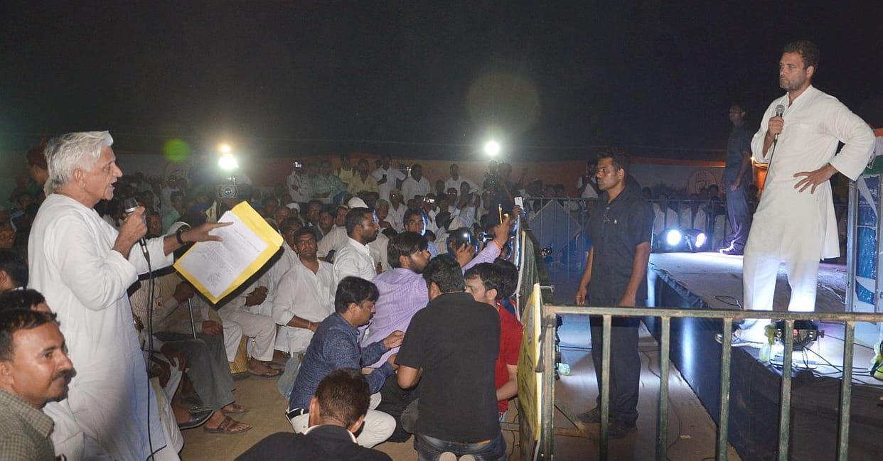 analysis of rahul gandhi kisan yatra in Uttar Pradesh.