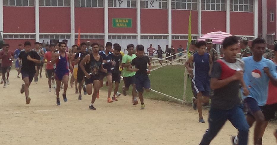 Six hundred men got in the race for military recruiting