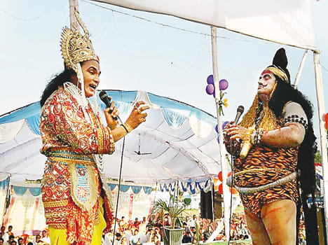 Sita Swayamwar bow dissolved staged Lila