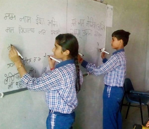  unique talent of girls can write with both hands