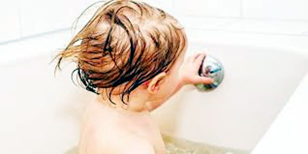 death of child drowned in tub in bathroom kept