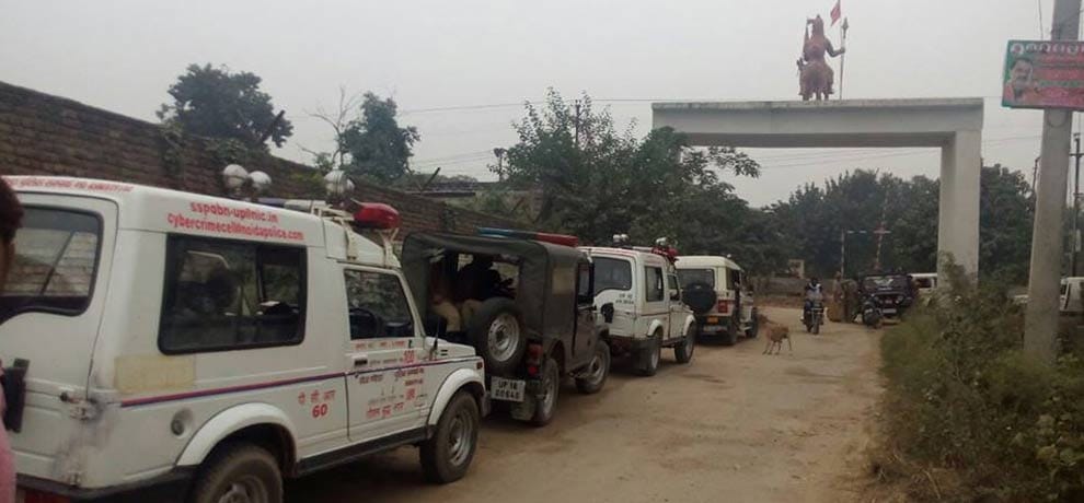 big tension in bisahda of dadri after death of accused ravi of iklakh murder, large force deployed