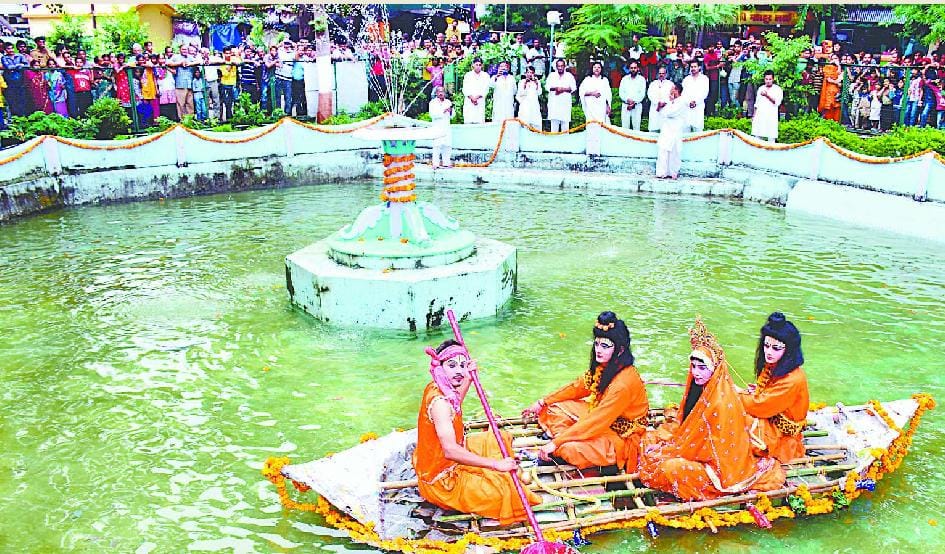 41 years later crossed the river by boat Sriram