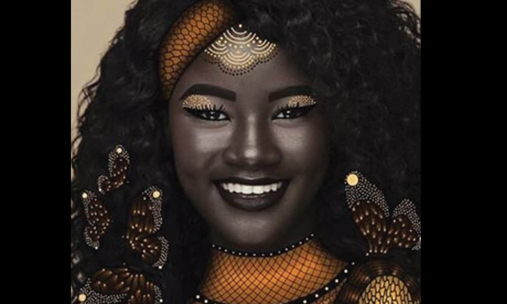 darkest skin tone model in africa