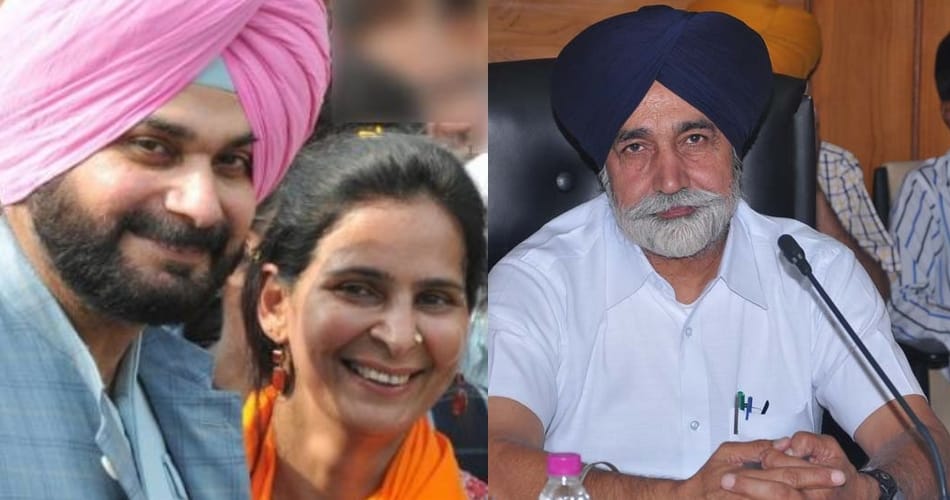 minister sikander singh maluka statement on navjot sidhu and navjot kaur sidhu