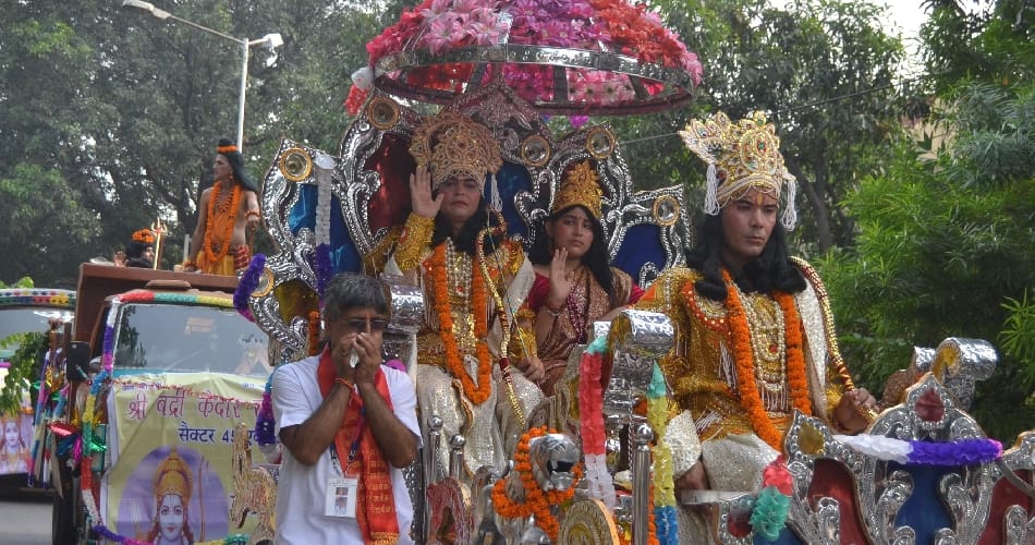 shri ram ki barat in chandigarh on occassion of ramlila