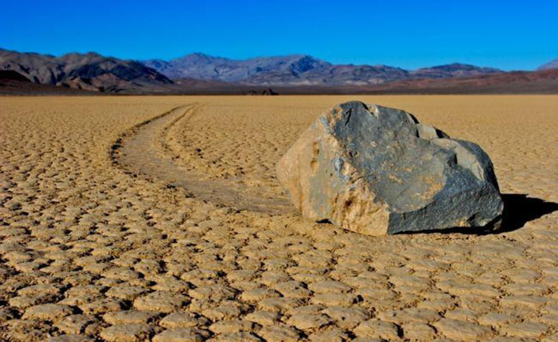 california death valley rolling rocks