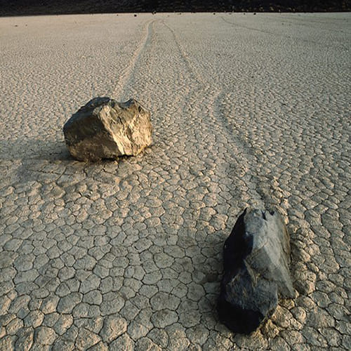 california death valley rolling rocks