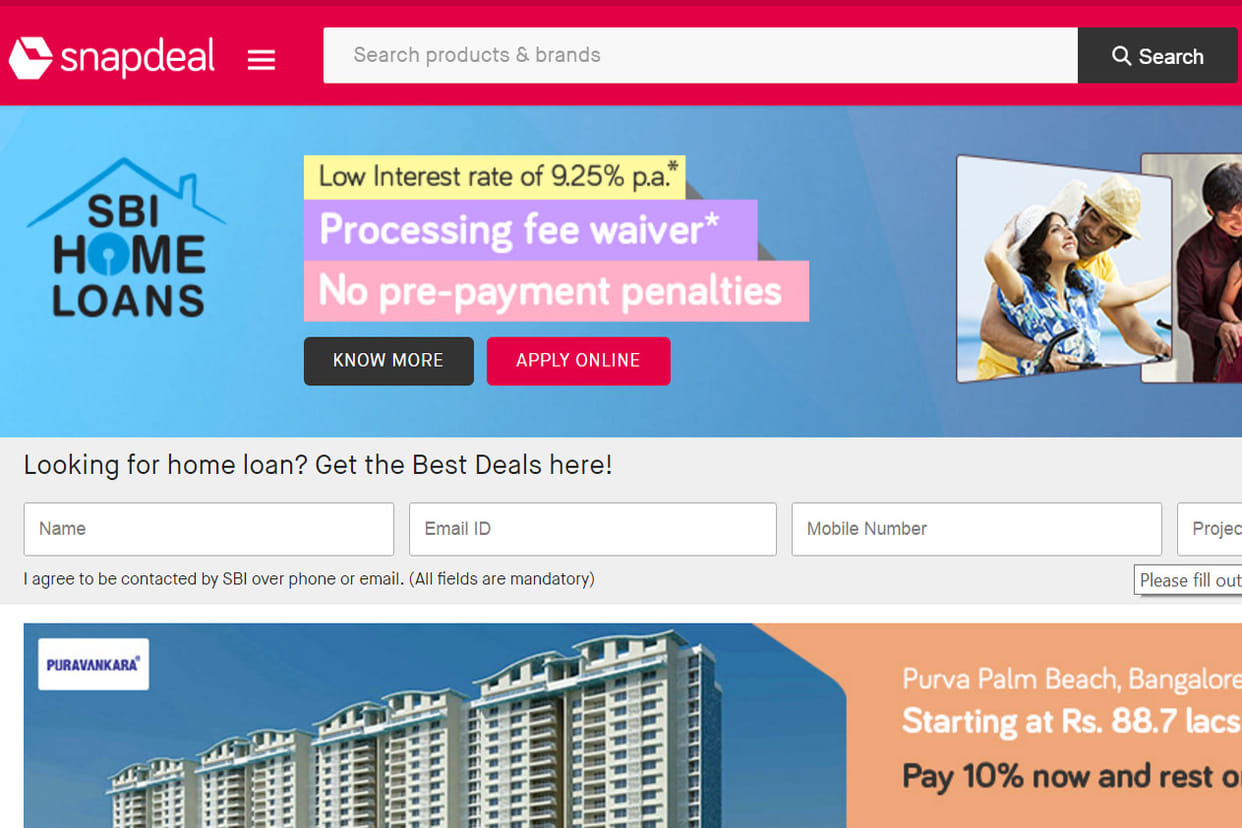 Snapdeal flat sale begins with lots of gift