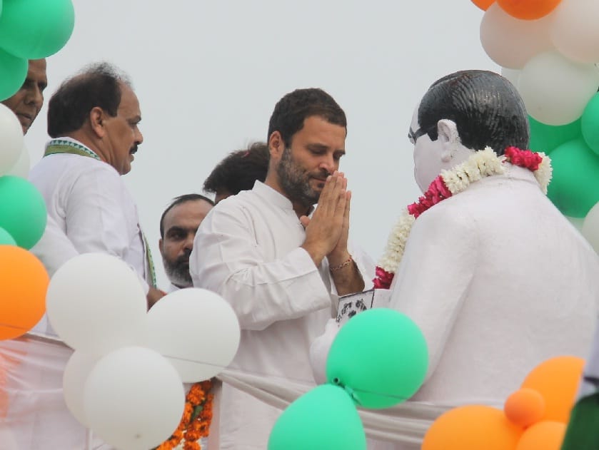 Last day of the Rahul road show crowd in Meerut