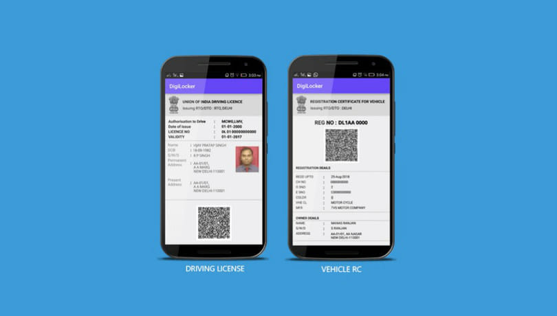 Driving Licence, registration certificate, Digital India, Digital locker
