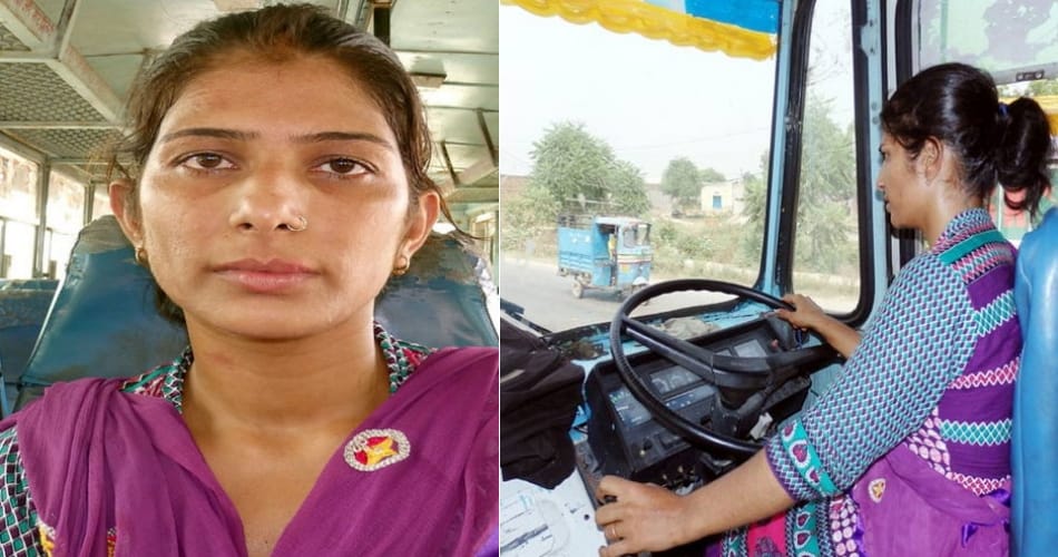 brave daughter-in-law of jind drives roadways bus for survival, in-laws supported also