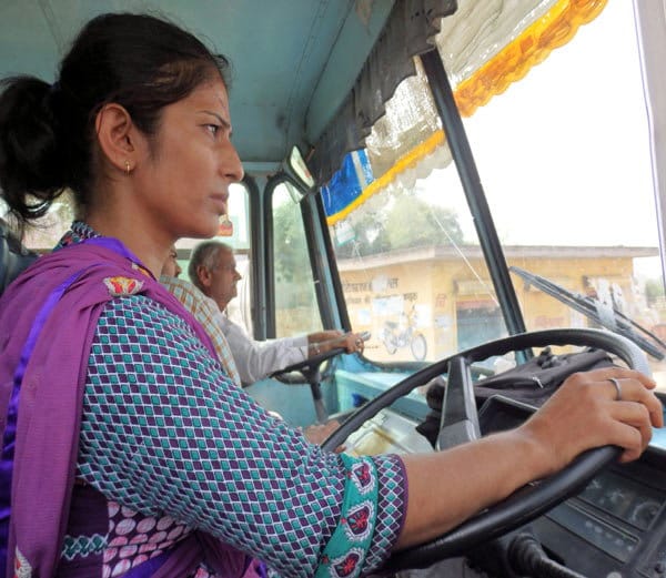 brave daughter-in-law of jind drives roadways bus for survival, in-laws supported also
