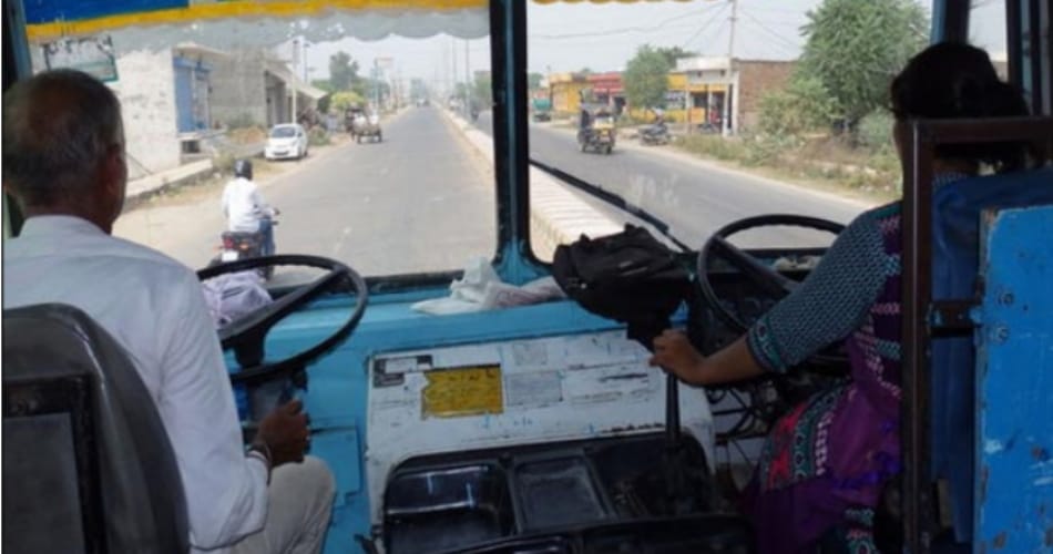 brave daughter-in-law of jind drives roadways bus for survival, in-laws supported also