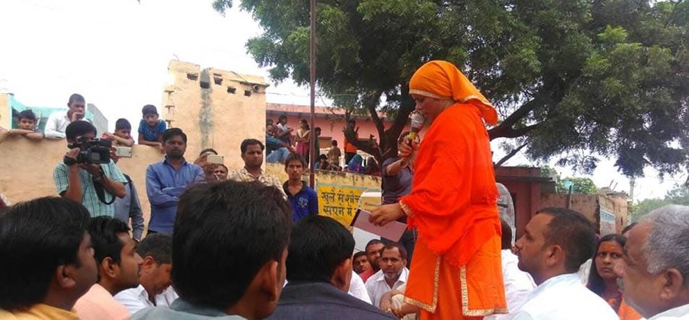 sadhvi prachi reaches bisahda says 14 other accused should be shift from up jail else they will die