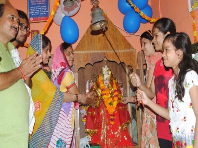 Devi temples gathered crowd