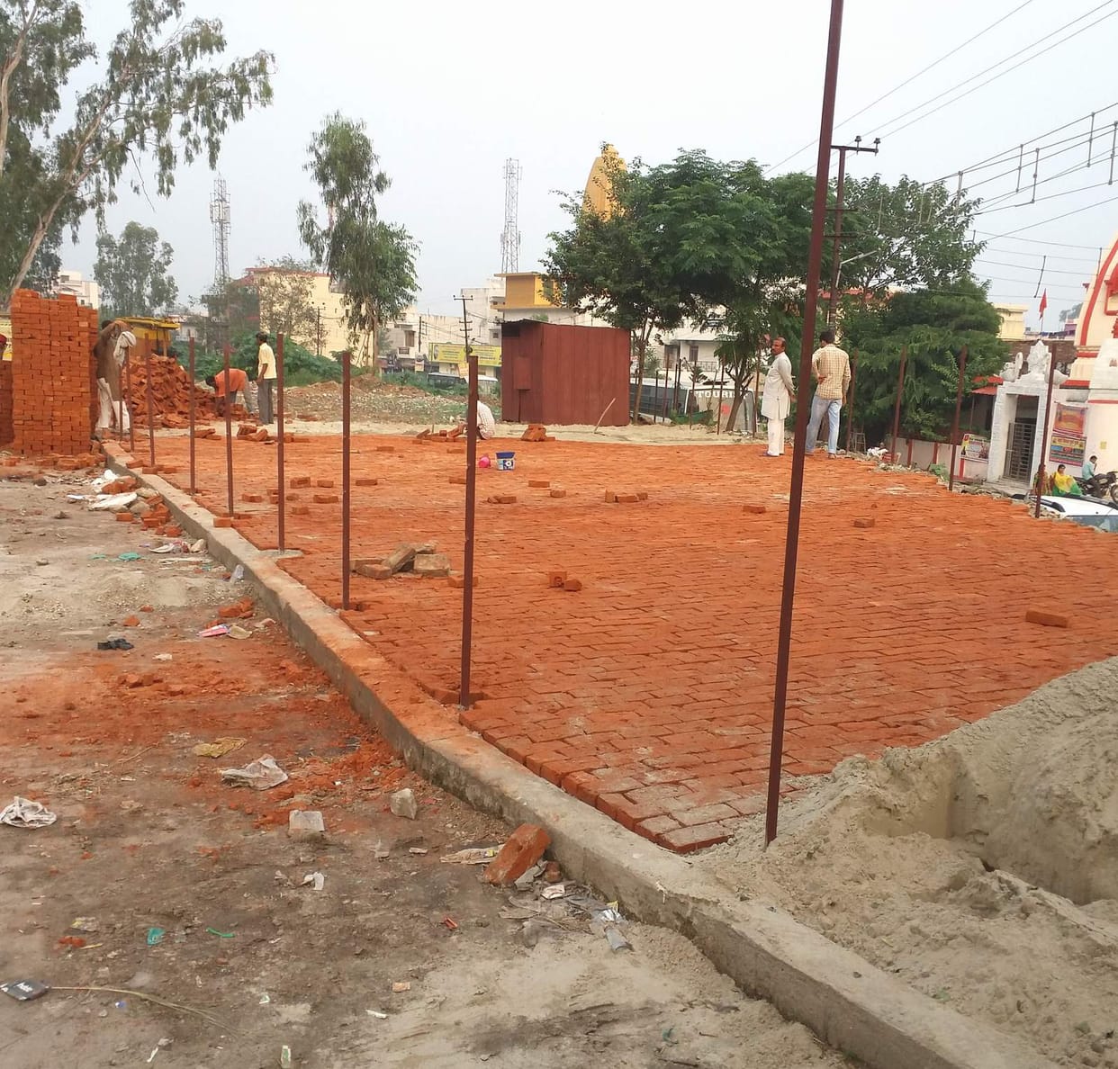 illegal construction on prime land along with highway