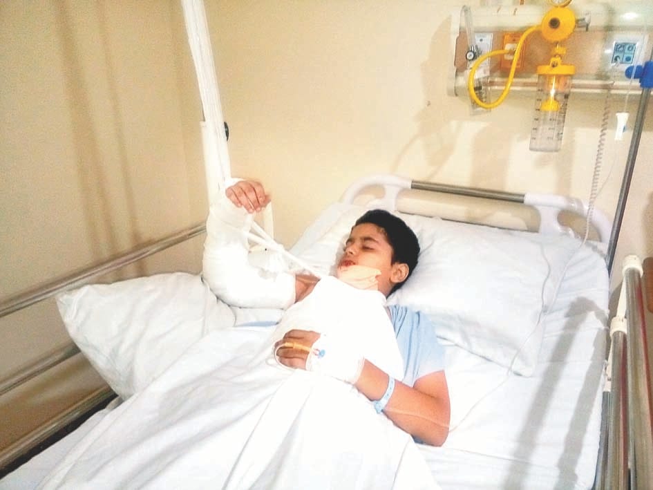Adventure camp two Students storey fall from height