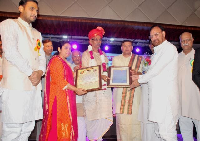 Baldev Sharma is a senior journalist acclamation ceremony